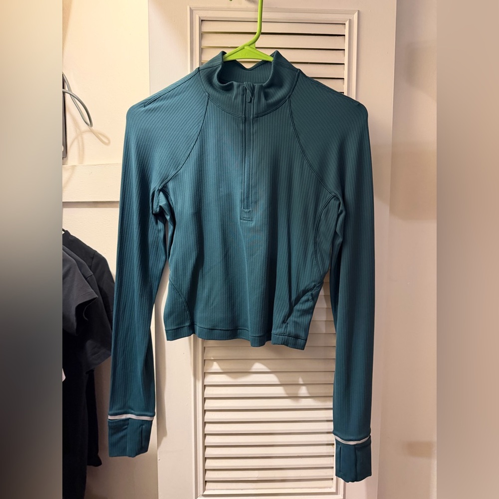 Lululemon It’s Rulu Ribbed Cropped Half Zip